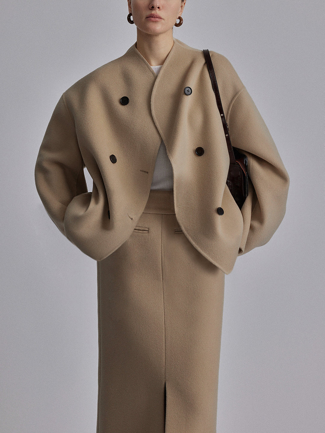 Women's Trench Coat for Autumn Layering in Khaki