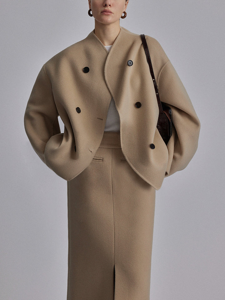 Women's Trench Coat for Autumn Layering in Khaki