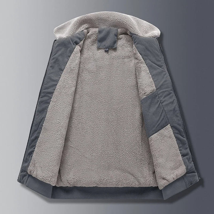 Women's Trench Coat in Corduroy with Fleece Lining (5)