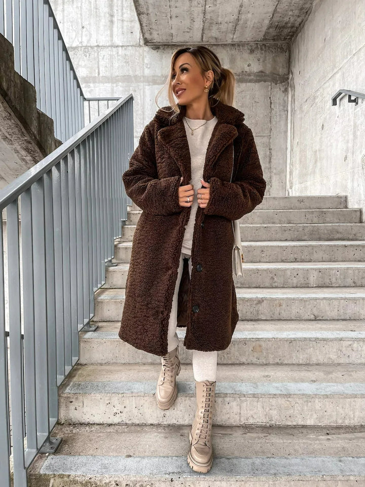 Women's Velvet Trench Coat for Autumn (4)