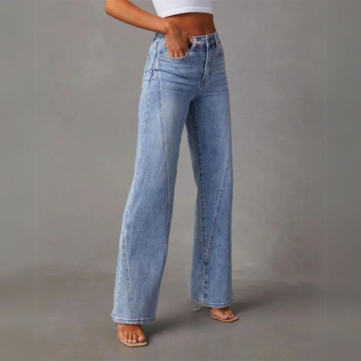 Women's Versatile Bootcut Jeans Casual Style (4)