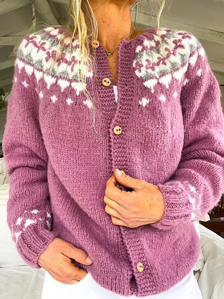 Women's Vintage Icelandic Hand-Knit Jumper (3)