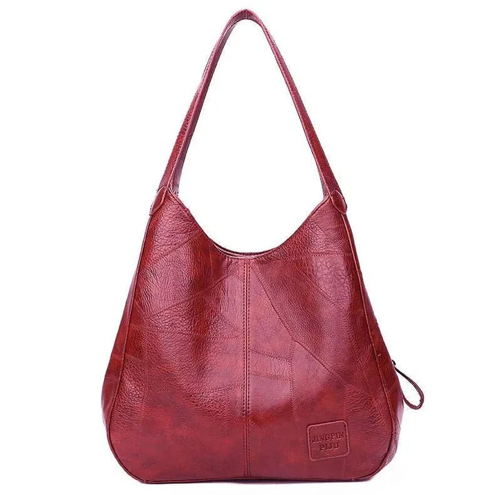 Women's Vintage Soft Leather Hobo w kolorze Czerwony
