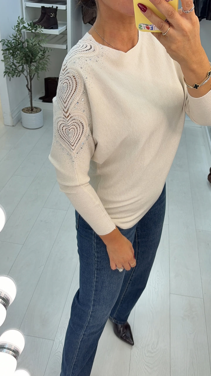 Women's Viscose Jumper Dress with Embellished Sleeve (4)