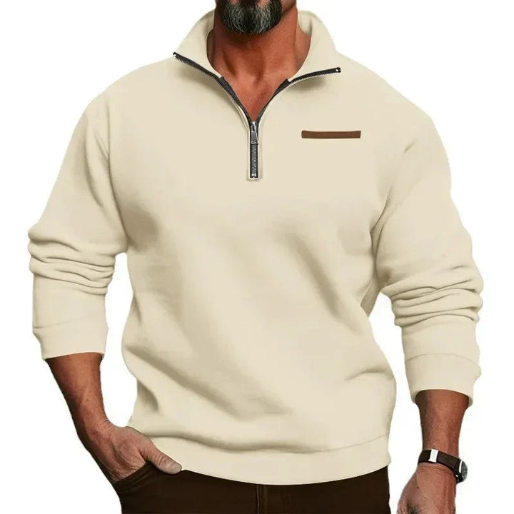 Women's White Casual Blouse-Inspired Sweatshirt