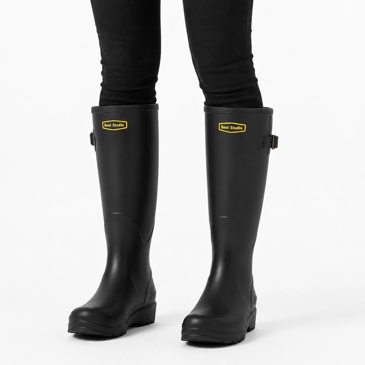 Women's Winter Boots Waterproof for Rainy Days in Black