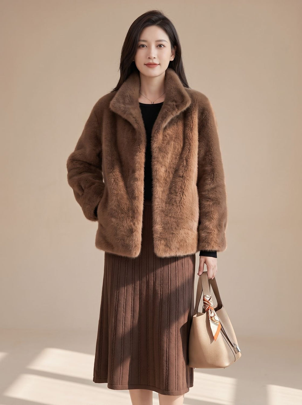 Women's Winter Coat Oversized Faux Fur (2)