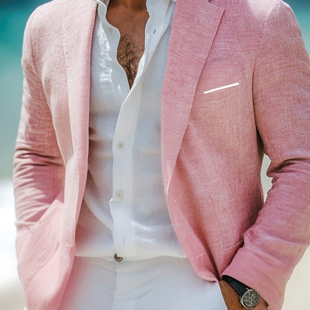 Women's Winter Coat Tailored Blazer in Peach