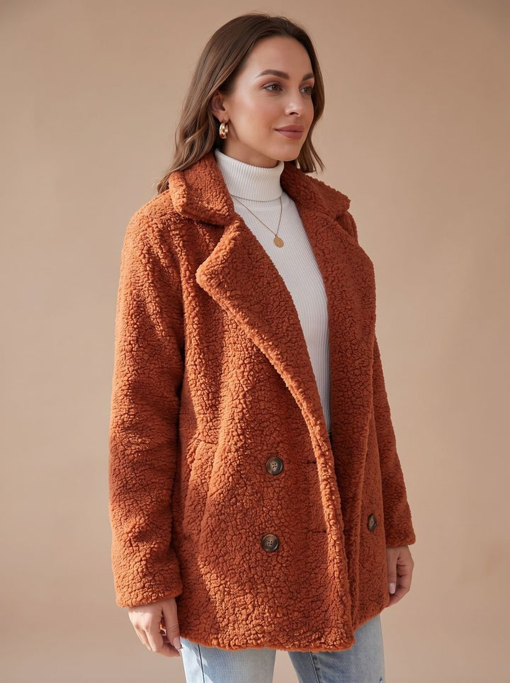 Women's Winter Coat with Soft Teddy Sherpa (5)