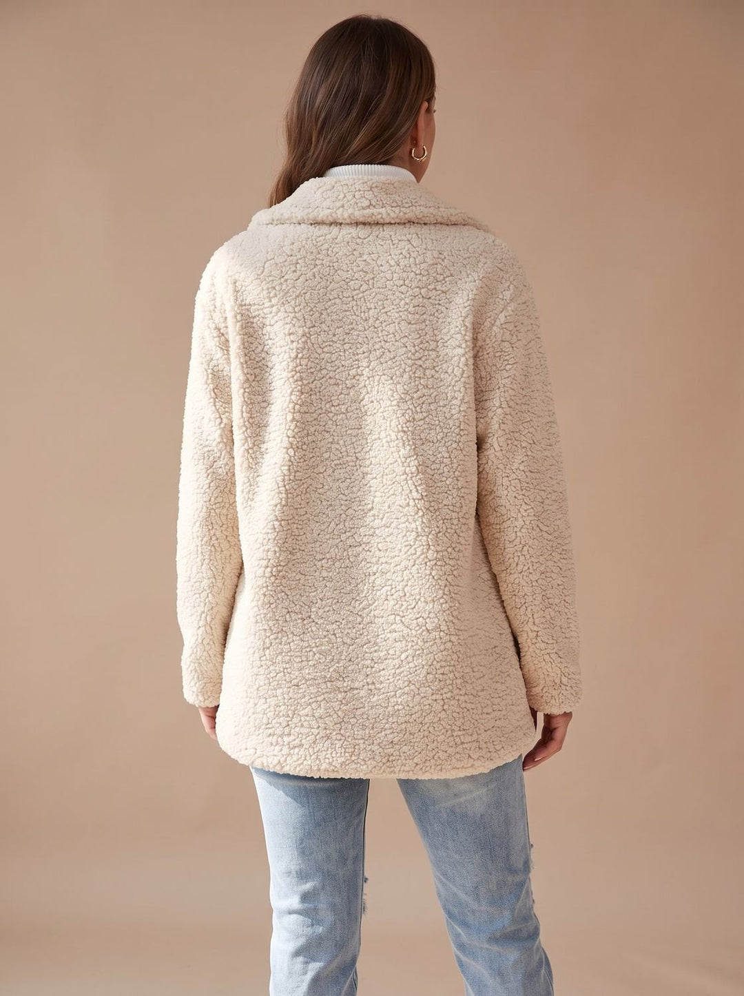 Women's Winter Coat with Soft Teddy Sherpa (6)
