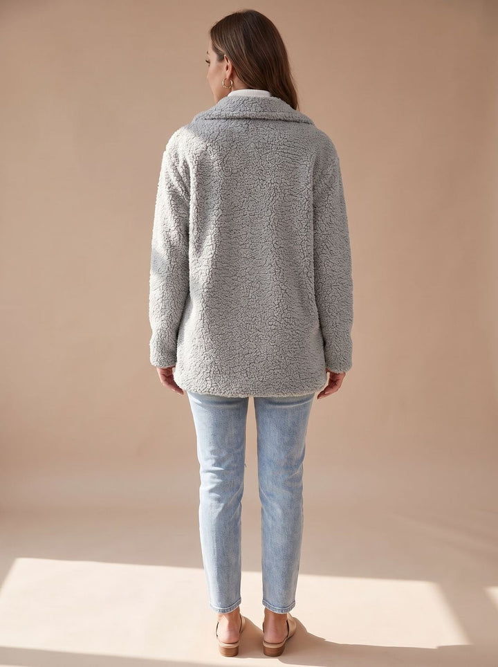 Women's Winter Coat with Soft Teddy Sherpa (7)