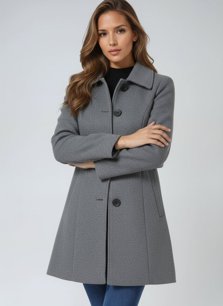 Women's Winter Coat with Tailored Mid-Length Silhouette (4)