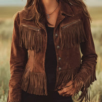 Willow | Women's Winter Coat with Western Fringe