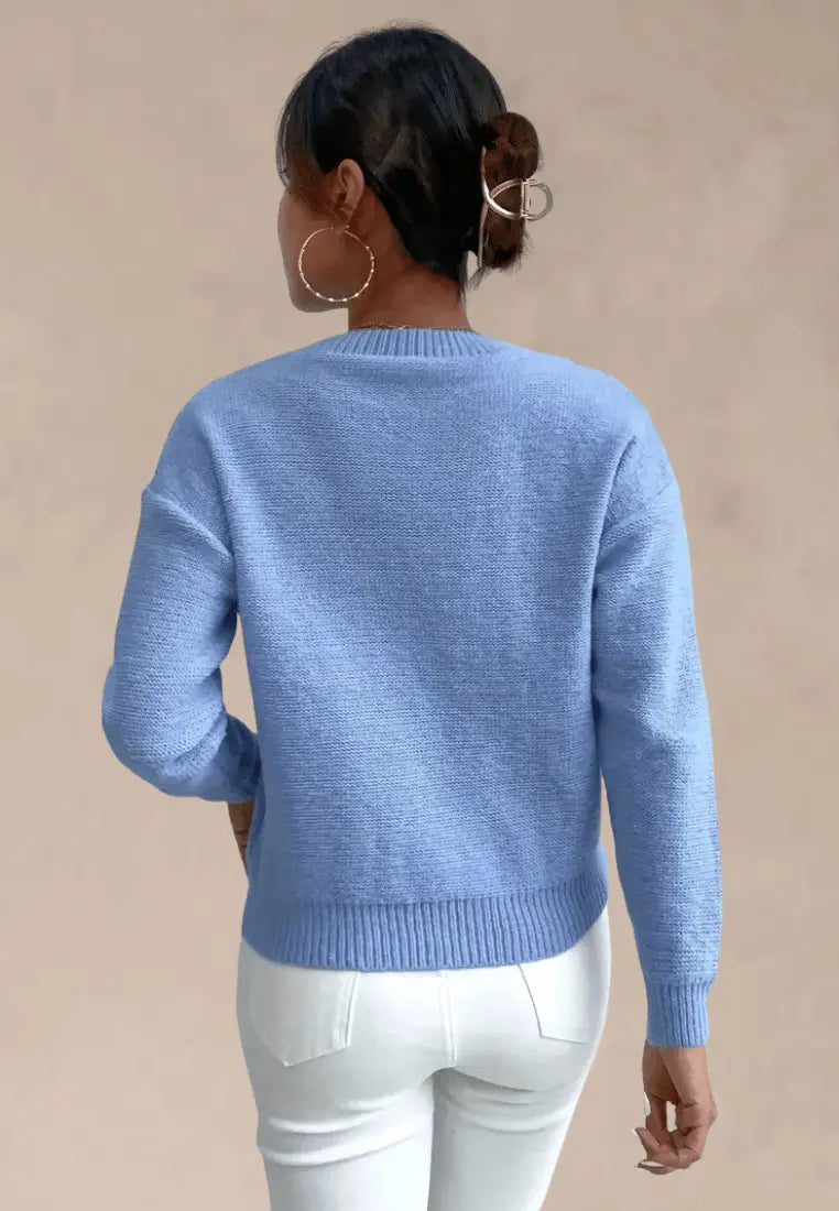Women's Winter Jumper Dress in Cable Knit (2)