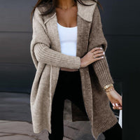 Ella | Women's Wool Patchwork Christmas Cardigan with Hood