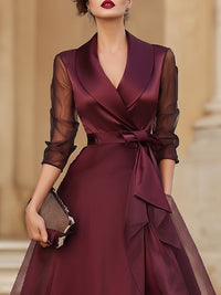 Esme | Women's Wrap Midi Dress for Evening Parties